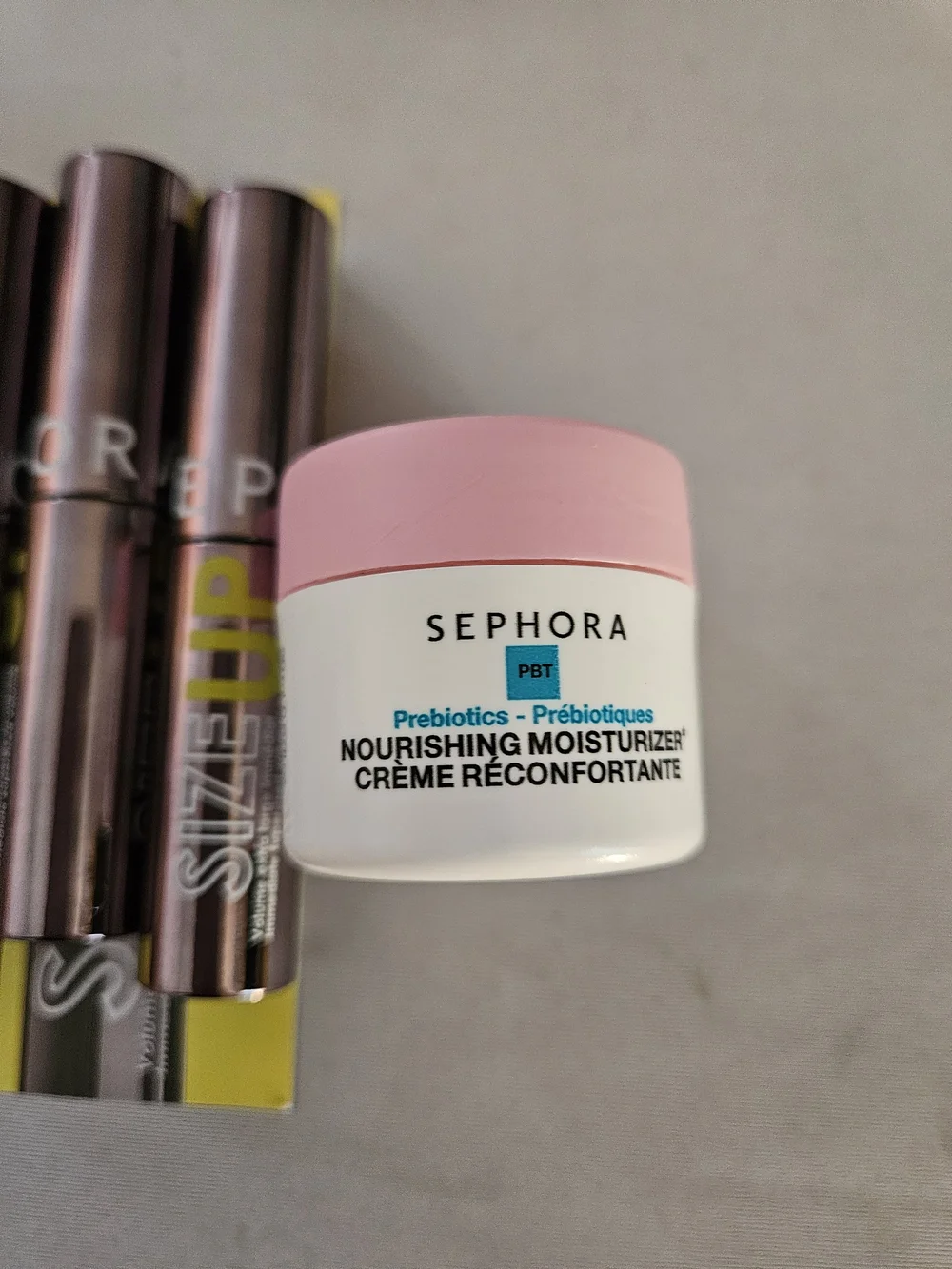 Lot of 5 Sephora Nourishing Moisturizer &3 5ml Size Up Mascara Set